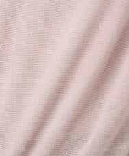 FKFBD57130 MK MICHEL KLEIN(MK ミッシェルクラン) ラメ入りドルマンスリーブ畦編みニット/洗える ライトブルー