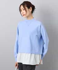 FKFBD58150 MK MICHEL KLEIN(MK ミッシェルクラン) レイヤードデザインチュニックニット/洗える ベージュ