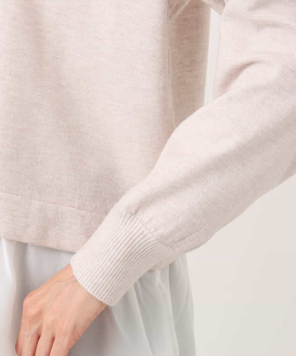 FKFBD58150 MK MICHEL KLEIN(MK ミッシェルクラン) レイヤードデザインチュニックニット/洗える ベージュ