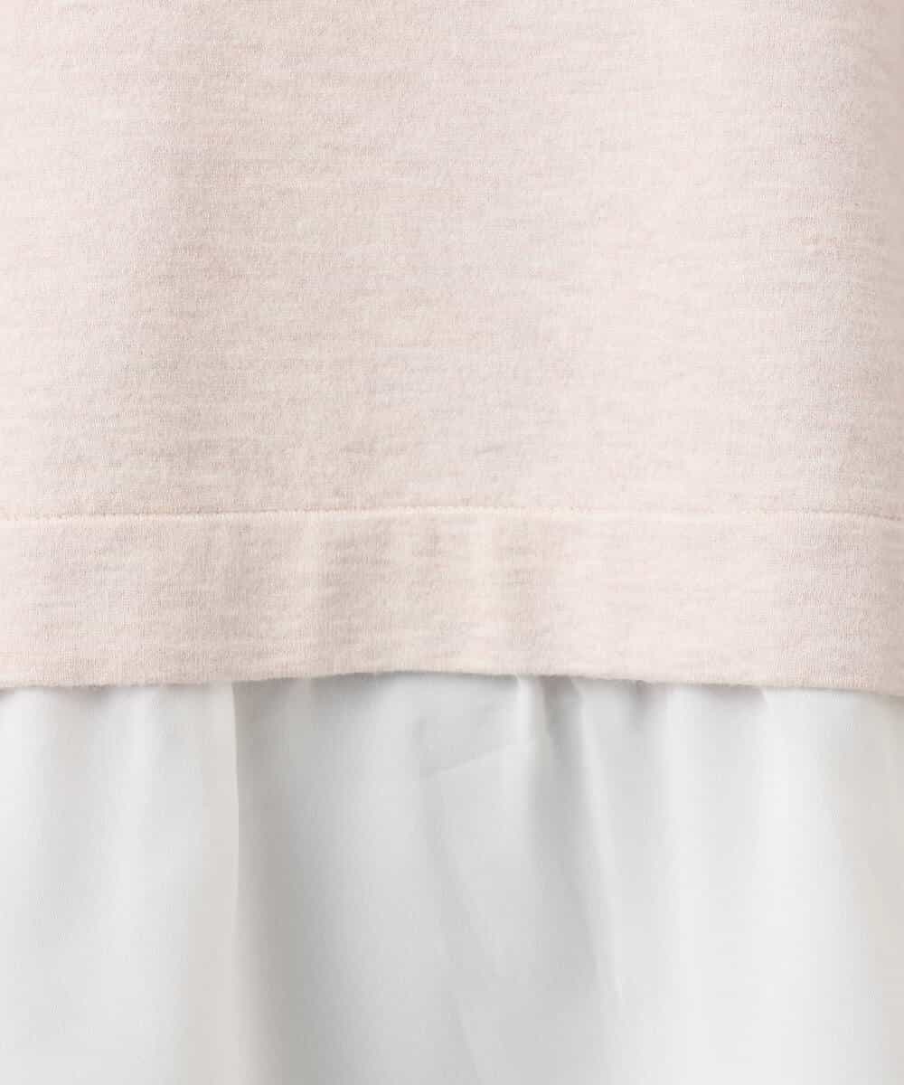 FKFBD58150 MK MICHEL KLEIN(MK ミッシェルクラン) レイヤードデザインチュニックニット/洗える ベージュ
