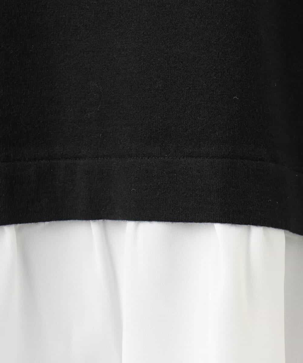 FKFBD58150 MK MICHEL KLEIN(MK ミッシェルクラン) レイヤードデザインチュニックニット/洗える ベージュ