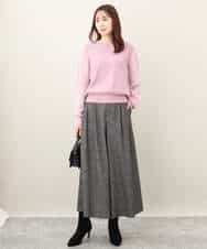 MK MICHEL KLEIN - 2255☆ 【MICHEL KLEIN】 ニット ５分袖 紫 38 透かし編みの通販 by  Ryoka☆古着・:*+.フォロー割あり｜エムケーミッシェルクランならラクマ