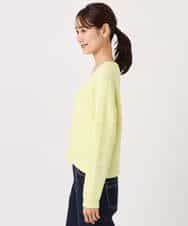 FKFDD10150 MK MICHEL KLEIN(MK ミッシェルクラン) ツィーディーVネックニット/洗える ライトイエロー