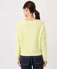 FKFDD10150 MK MICHEL KLEIN(MK ミッシェルクラン) ツィーディーVネックニット/洗える ライトイエロー