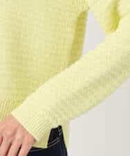 FKFDD10150 MK MICHEL KLEIN(MK ミッシェルクラン) ツィーディーVネックニット/洗える ライトイエロー