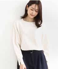 FKFDD12130 MK MICHEL KLEIN(MK ミッシェルクラン) ドルマンスリーブニット/洗える ライトブルー