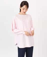 FKFDD12130 MK MICHEL KLEIN(MK ミッシェルクラン) ドルマンスリーブニット/洗える ライトブルー