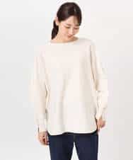 FKFDD12130 MK MICHEL KLEIN(MK ミッシェルクラン) ドルマンスリーブニット/洗える ライトブルー