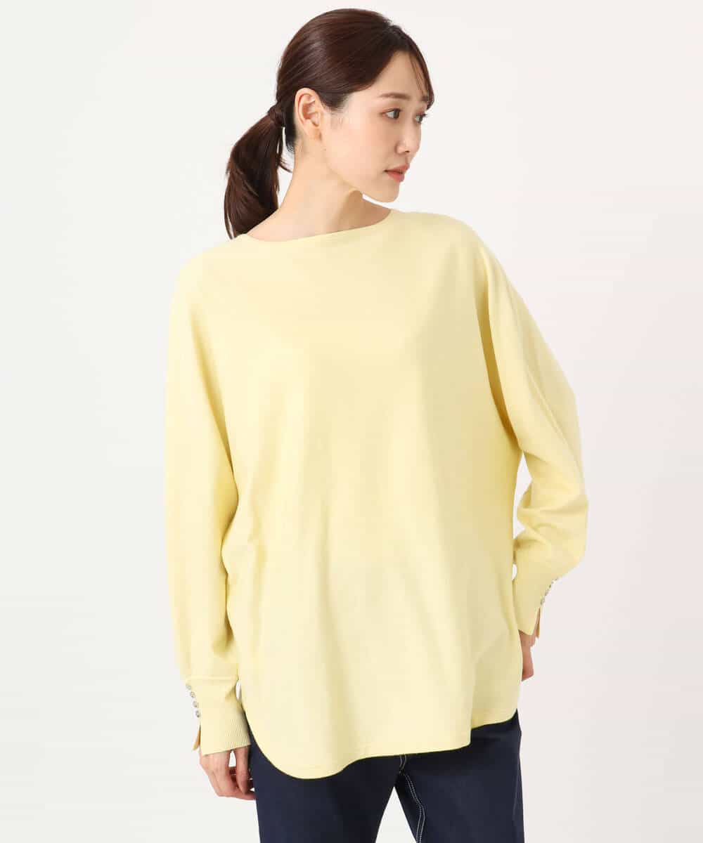 FKFDD12130 MK MICHEL KLEIN(MK ミッシェルクラン) ドルマンスリーブニット/洗える ライトブルー