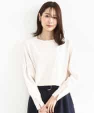 FKFDD12130 MK MICHEL KLEIN(MK ミッシェルクラン) ドルマンスリーブニット/洗える アイボリー