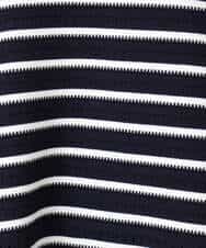 FKFDD13150 MK MICHEL KLEIN(MK ミッシェルクラン) 柄編みボーダーニット ネイビー