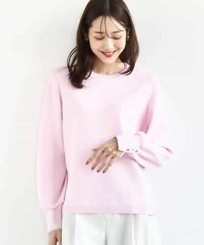 FKFDD14130 MK MICHEL KLEIN 配色デザインニット/洗える