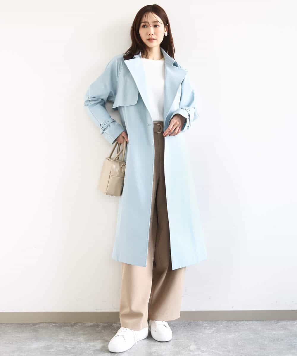 FKFDD14130 MK MICHEL KLEIN(MK ミッシェルクラン) 配色デザインニット/洗える ピンク