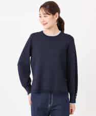 FKFDD14130 MK MICHEL KLEIN(MK ミッシェルクラン) 配色デザインニット/洗える ピンク