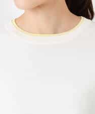 FKFDD14130 MK MICHEL KLEIN(MK ミッシェルクラン) 配色デザインニット/洗える ピンク