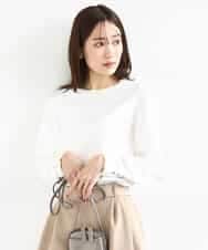 FKFDD14130 MK MICHEL KLEIN(MK ミッシェルクラン) 配色デザインニット/洗える ホワイト