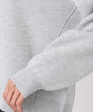 FKFDD15120 MK MICHEL KLEIN(MK ミッシェルクラン) スウェットライククルーネックニット/洗える グレー