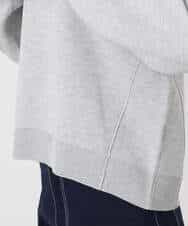 FKFDD15120 MK MICHEL KLEIN(MK ミッシェルクラン) スウェットライククルーネックニット/洗える グレー