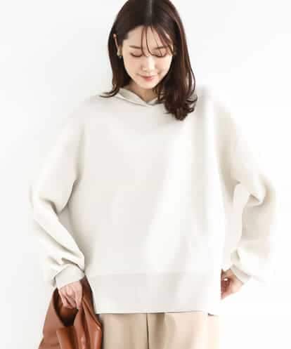 FKFDD16130 MK MICHEL KLEIN スウェットライクニットフーディー/洗える