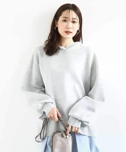 FKFDD16130 MK MICHEL KLEIN スウェットライクニットフーディー/洗える