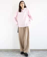 FKFDD16130 MK MICHEL KLEIN(MK ミッシェルクラン) スウェットライクニットフーディー/洗える グレー