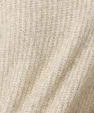 FKFDD61180 MK MICHEL KLEIN(MK ミッシェルクラン) ミニフリルデザインキラキラニット/洗える モカ