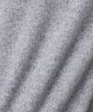 FKFDD62150 MK MICHEL KLEIN(MK ミッシェルクラン) クロップド丈ニットフーディー/洗える グレー