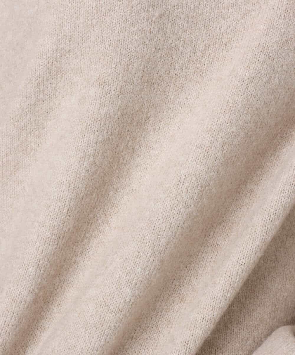 FKFDD62150 MK MICHEL KLEIN(MK ミッシェルクラン) クロップド丈ニットフーディー/洗える グレー