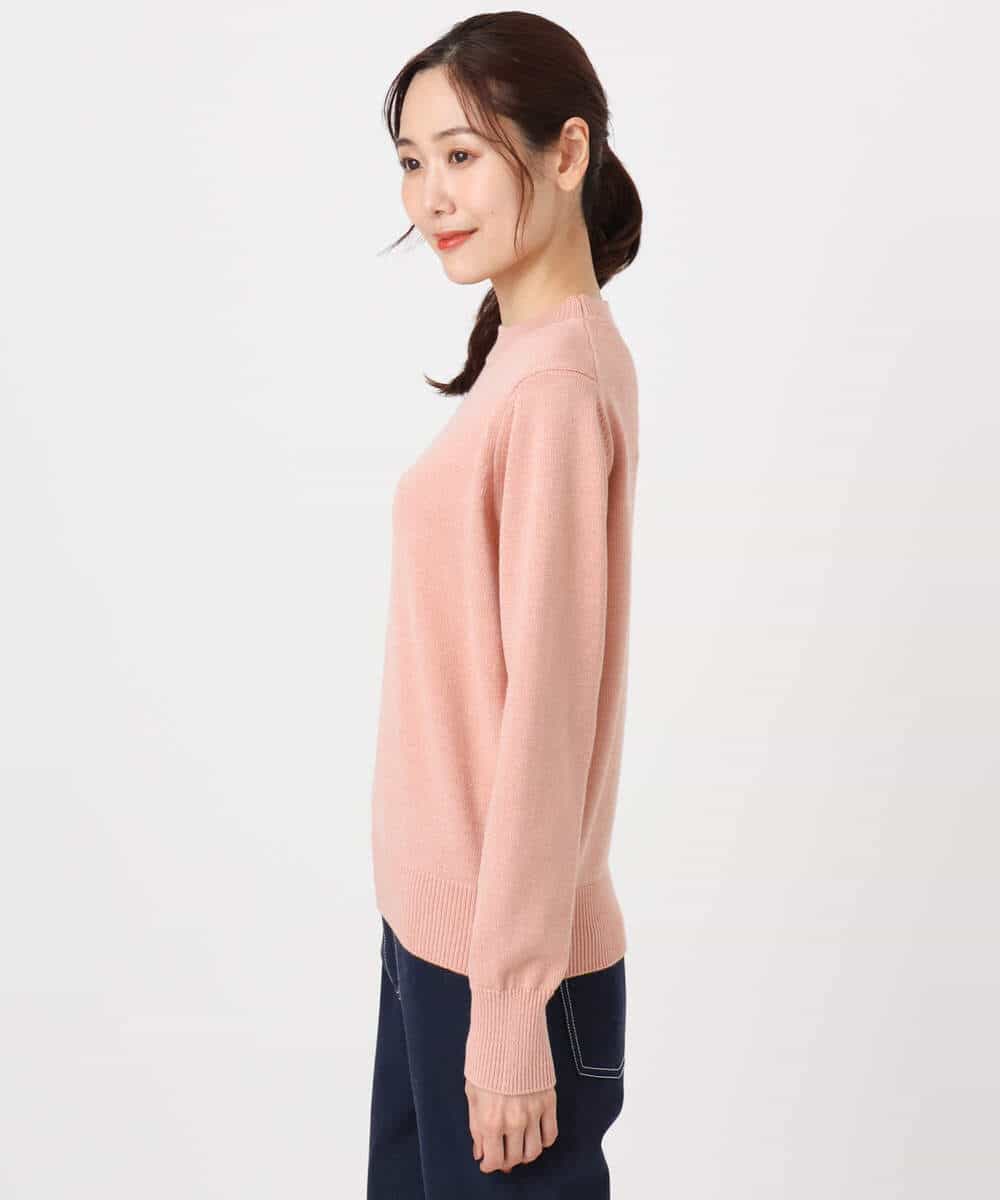 FKFDD63130 MK MICHEL KLEIN(MK ミッシェルクラン) キラキラ ラメニットプルオーバー/洗える サーモンオレンジ