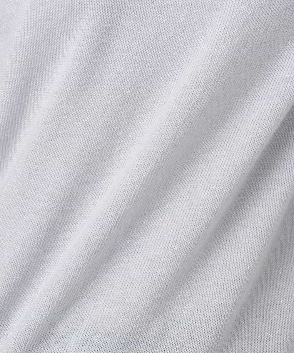 FKFDD63130 MK MICHEL KLEIN(MK ミッシェルクラン) キラキラ ラメニットプルオーバー/洗える サーモンオレンジ