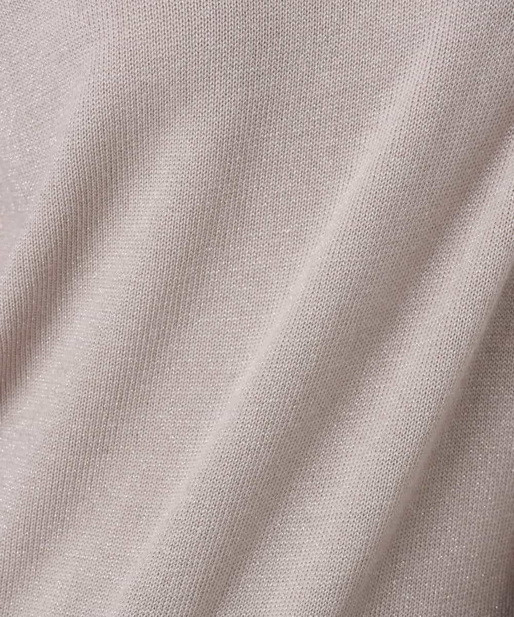 FKFDD63130 MK MICHEL KLEIN(MK ミッシェルクラン) キラキラ ラメニットプルオーバー/洗える サーモンオレンジ