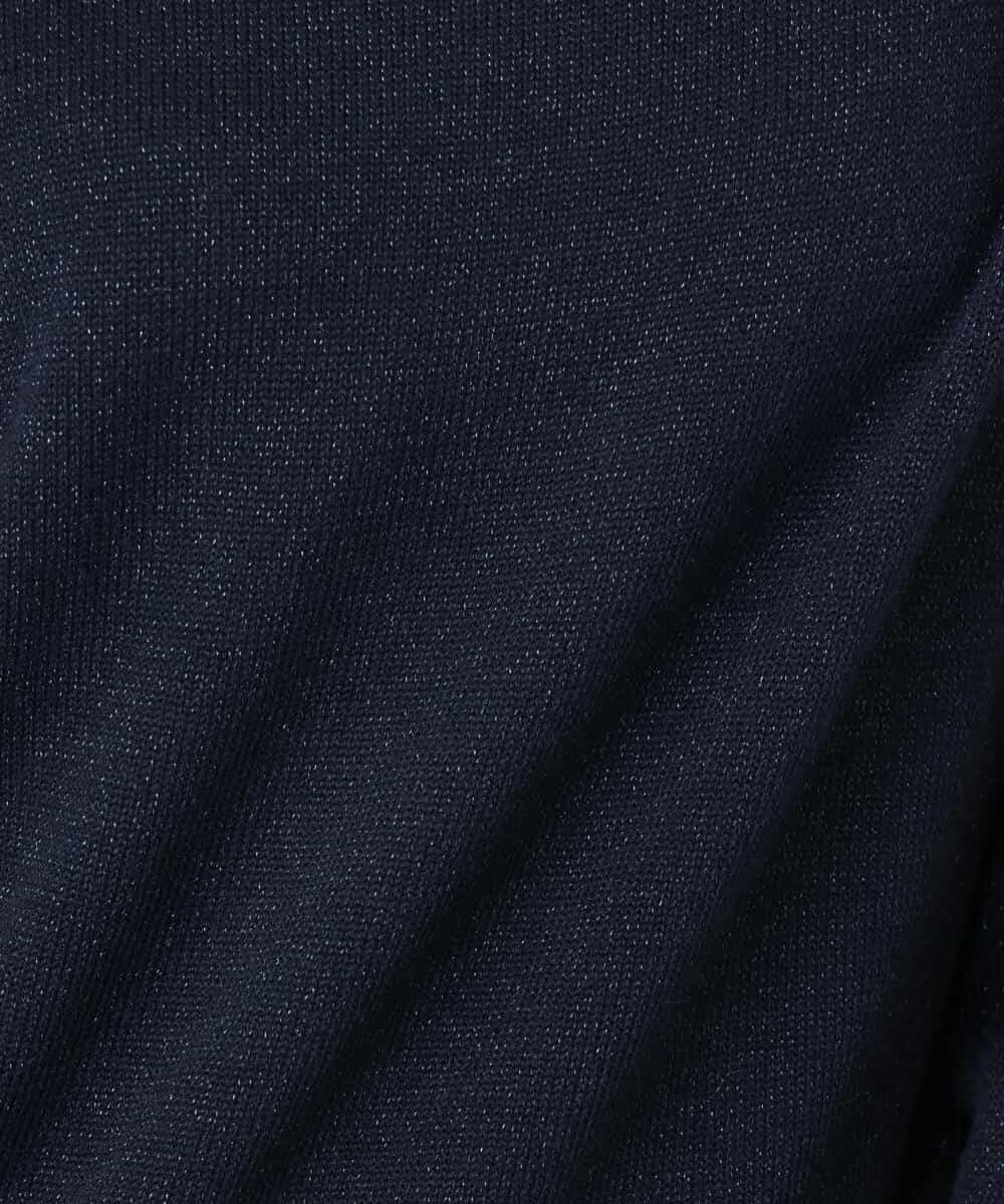 FKFDD63130 MK MICHEL KLEIN(MK ミッシェルクラン) キラキラ ラメニットプルオーバー/洗える サーモンオレンジ