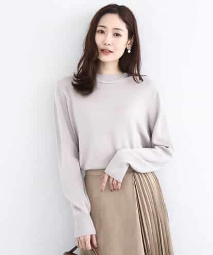 FKFDD63130 MK MICHEL KLEIN キラキラ ラメニットプルオーバー/洗える