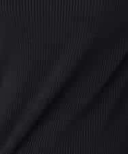 FKFDD64130 MK MICHEL KLEIN(MK ミッシェルクラン) 千鳥格子柄シフォンレイヤード風ハイゲージニット/洗える ブルー