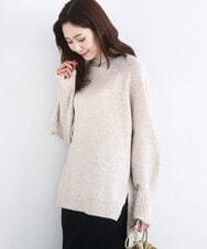 FKFDD65150 MK MICHEL KLEIN(MK ミッシェルクラン) ミニスパンコールキラキラニット/洗える ライトブルー