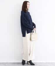 FKFDD65150 MK MICHEL KLEIN(MK ミッシェルクラン) ミニスパンコールキラキラニット/洗える ライトブルー