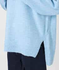 FKFDD65150 MK MICHEL KLEIN(MK ミッシェルクラン) ミニスパンコールキラキラニット/洗える ライトブルー