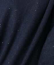 FKFDD65150 MK MICHEL KLEIN(MK ミッシェルクラン) ミニスパンコールキラキラニット/洗える ライトブルー