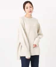 FKFDD65150 MK MICHEL KLEIN(MK ミッシェルクラン) ミニスパンコールキラキラニット/洗える ライトブルー