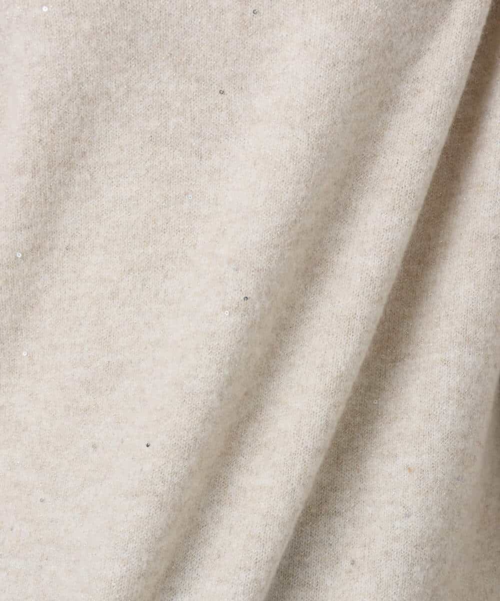 FKFDD65150 MK MICHEL KLEIN(MK ミッシェルクラン) ミニスパンコールキラキラニット/洗える ライトブルー