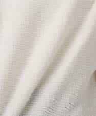 FKFDD66140 MK MICHEL KLEIN(MK ミッシェルクラン) シャドーボーダー調ドルマンニット/洗える ライトブルー