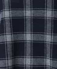 FKFDD67150 MK MICHEL KLEIN(MK ミッシェルクラン) チェック柄ニットプルオーバー/洗える ネイビー