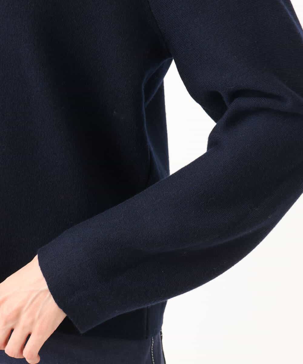FKFDG65160 MK MICHEL KLEIN(MK ミッシェルクラン) [洗える]スムース編みパフスリーブニット ネイビー