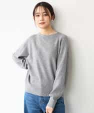 FKFDG67150 MK MICHEL KLEIN(MK ミッシェルクラン) [洗える]片畦編みラグランスリーブニット アイボリー