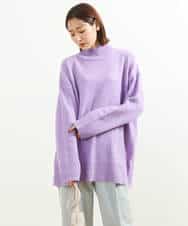 FKFDS08150 MK MICHEL KLEIN(MK ミッシェルクラン) ミドルゲージハイネックニット/洗える ミント