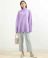 FKFDS08150 MK MICHEL KLEIN(MK ミッシェルクラン) ミドルゲージハイネックニット/洗える ミント