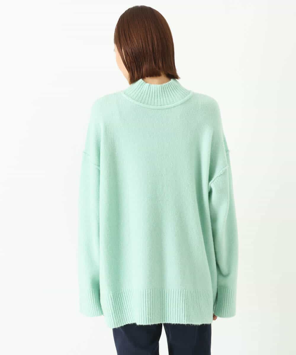FKFDS08150 MK MICHEL KLEIN(MK ミッシェルクラン) ミドルゲージハイネックニット/洗える ミント