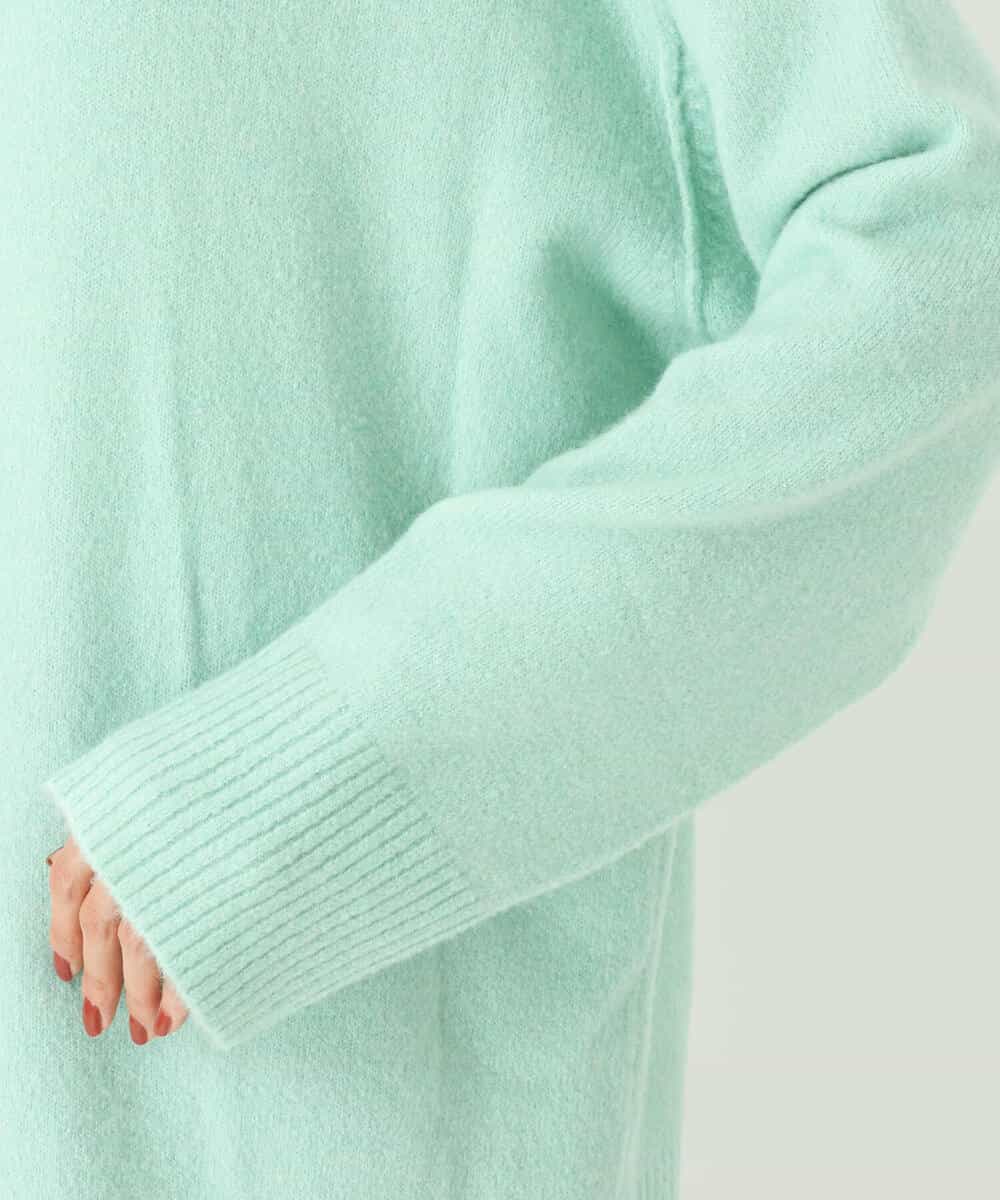 FKFDS08150 MK MICHEL KLEIN(MK ミッシェルクラン) ミドルゲージハイネックニット/洗える ミント