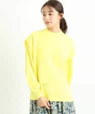FKFDS10130 MK MICHEL KLEIN(MK ミッシェルクラン) ベスト×クルーネックニットトップス/洗える イエロー