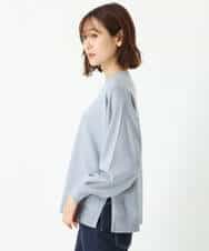 FKFDS10130 MK MICHEL KLEIN(MK ミッシェルクラン) ベスト×クルーネックニットトップス/洗える ライトブルー